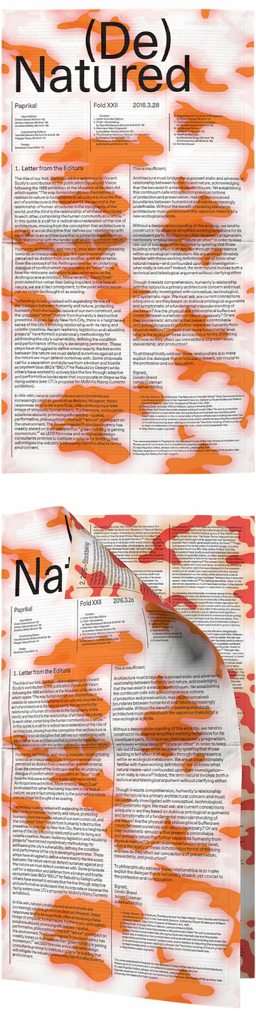 The cover of (de)Natured
